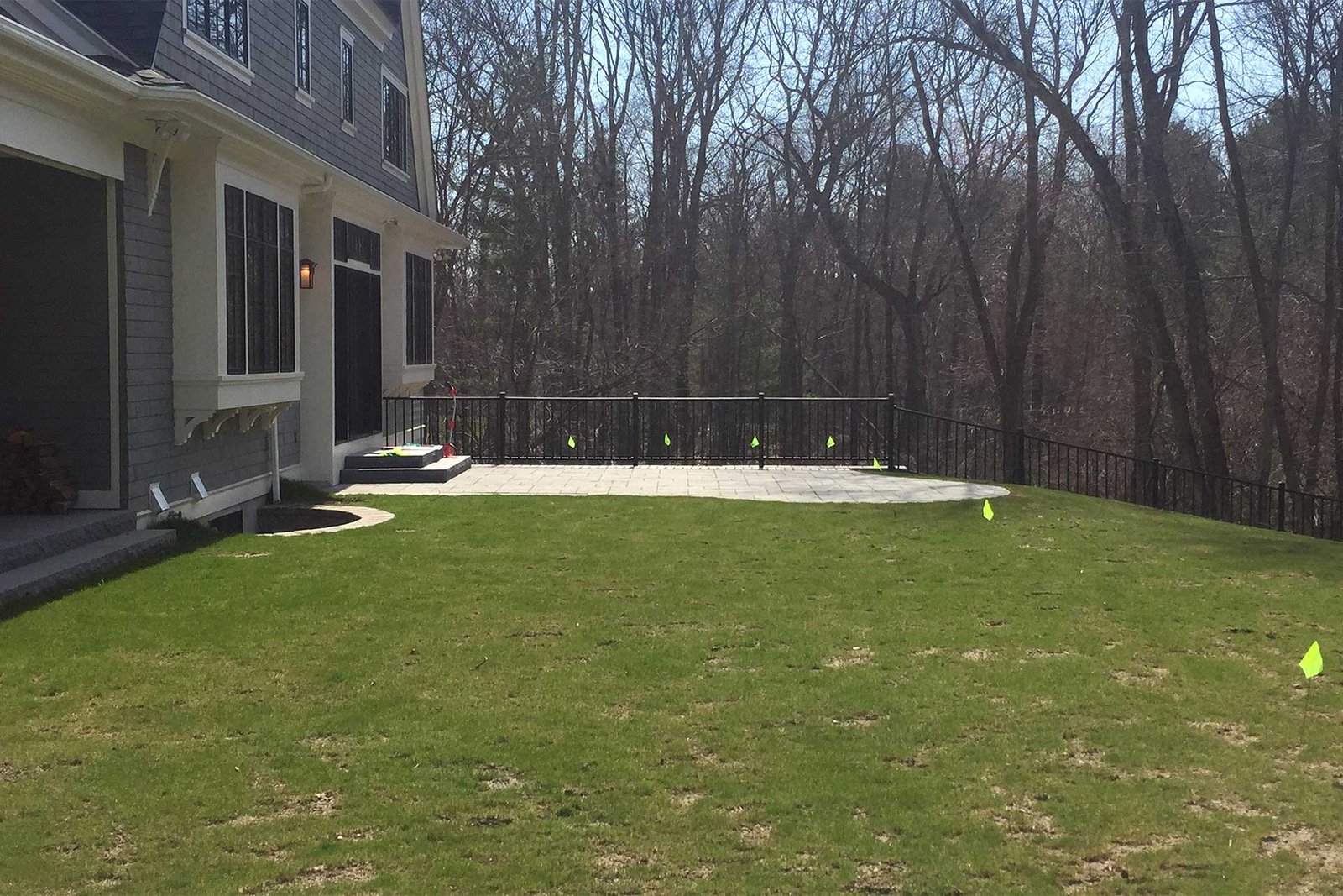 Weston backyard before patio and outdoor kitchen installation